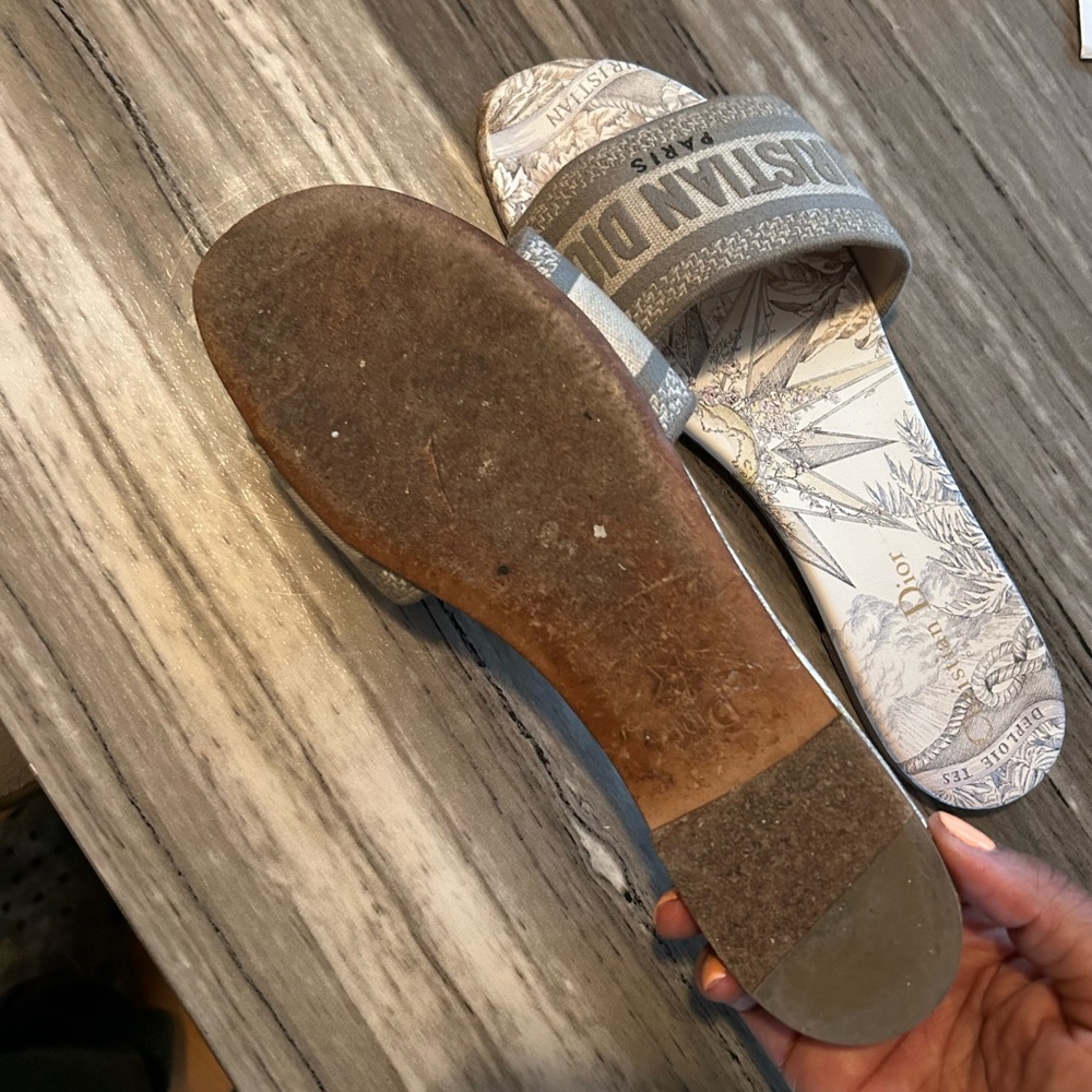 Authentic Christian Dior DWAY Slides - Picture 6 of 6